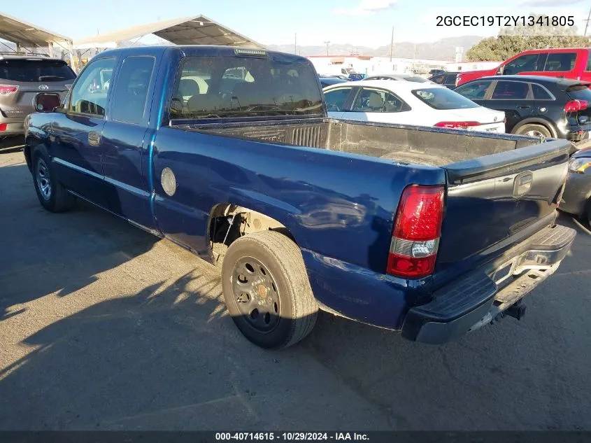 2000 Chevrolet Silverado 1500 Ls VIN: 2GCEC19T2Y1341805 Lot: 40714615