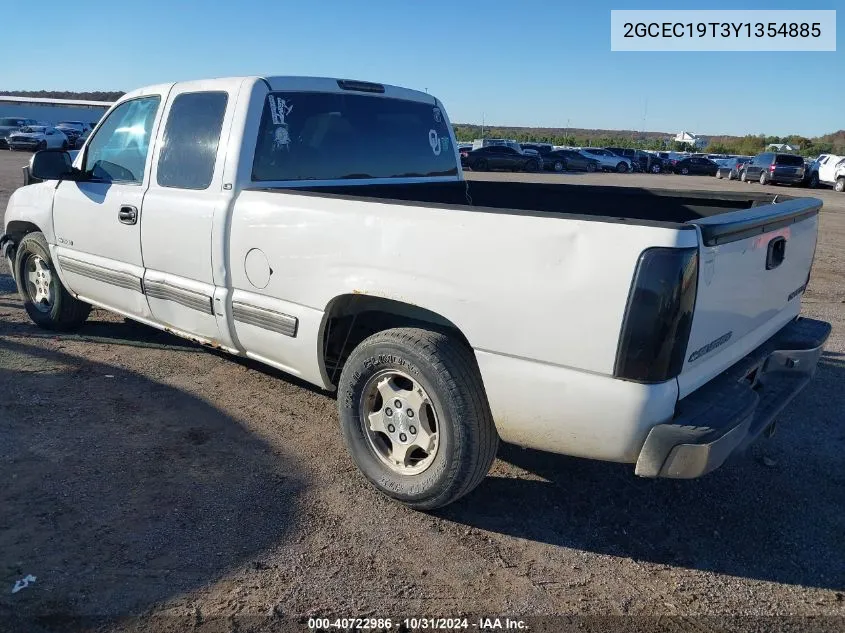 2000 Chevrolet Silverado 1500 Ls VIN: 2GCEC19T3Y1354885 Lot: 40722986