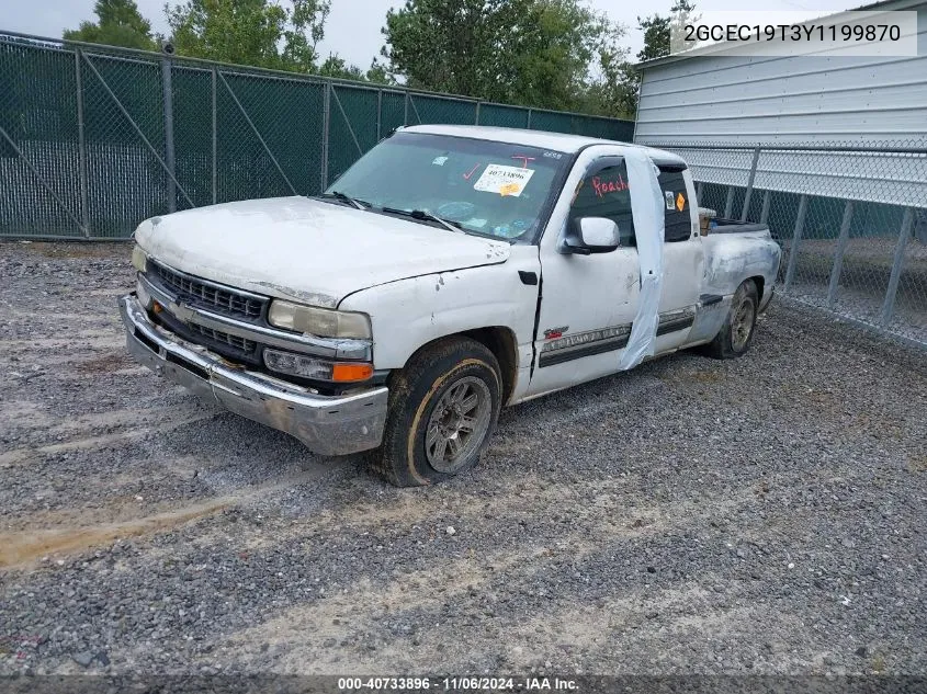 2000 Chevrolet Silverado 1500 Ls VIN: 2GCEC19T3Y1199870 Lot: 40733896