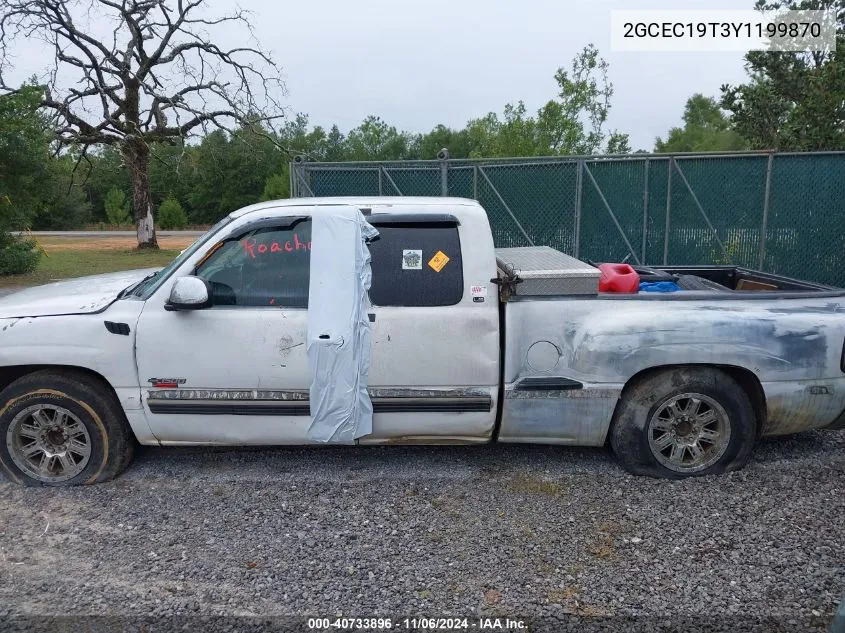 2000 Chevrolet Silverado 1500 Ls VIN: 2GCEC19T3Y1199870 Lot: 40733896