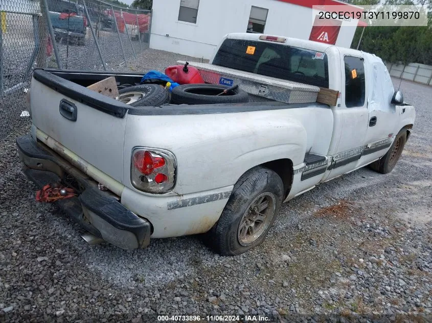 2000 Chevrolet Silverado 1500 Ls VIN: 2GCEC19T3Y1199870 Lot: 40733896