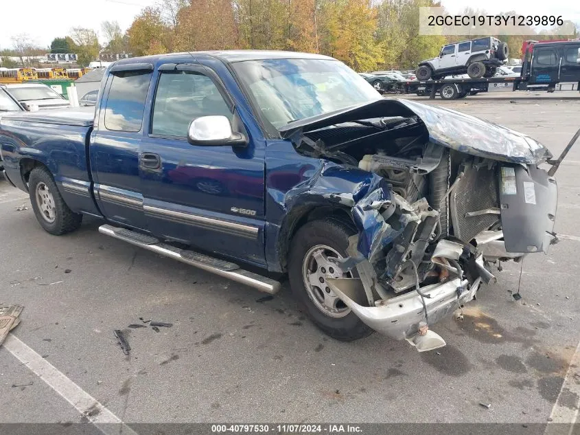 2000 Chevrolet Silverado 1500 Ls VIN: 2GCEC19T3Y1239896 Lot: 40797530