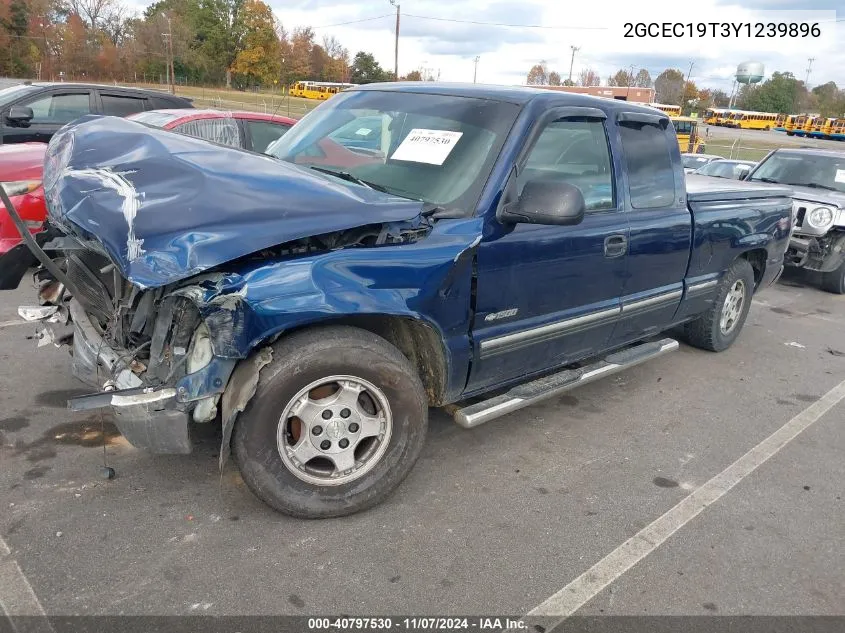 2000 Chevrolet Silverado 1500 Ls VIN: 2GCEC19T3Y1239896 Lot: 40797530