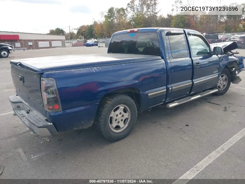 2000 Chevrolet Silverado 1500 Ls VIN: 2GCEC19T3Y1239896 Lot: 40797530