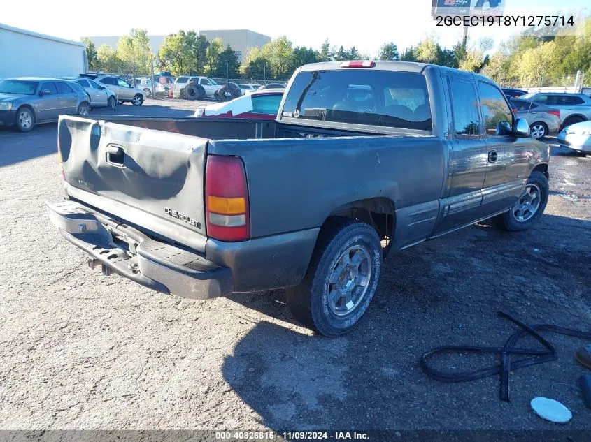 2000 Chevrolet Silverado 1500 Ls VIN: 2GCEC19T8Y1275714 Lot: 40826815