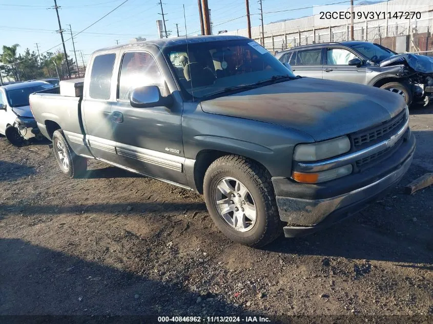 2000 Chevrolet Silverado 1500 Ls VIN: 2GCEC19V3Y1147270 Lot: 40846962