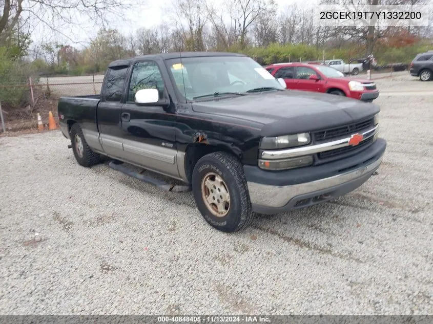 2000 Chevrolet Silverado 1500 Ls VIN: 2GCEK19T7Y1332200 Lot: 40848405