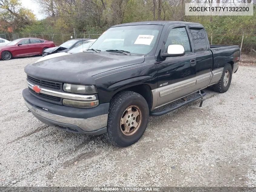 2000 Chevrolet Silverado 1500 Ls VIN: 2GCEK19T7Y1332200 Lot: 40848405