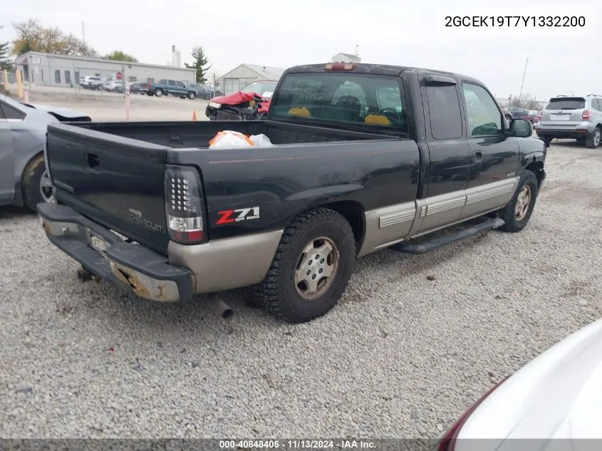 2000 Chevrolet Silverado 1500 Ls VIN: 2GCEK19T7Y1332200 Lot: 40848405