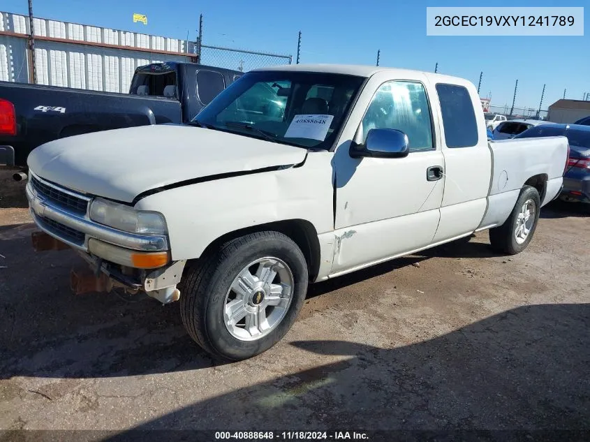 2000 Chevrolet Silverado 1500 Ls VIN: 2GCEC19VXY1241789 Lot: 40888648