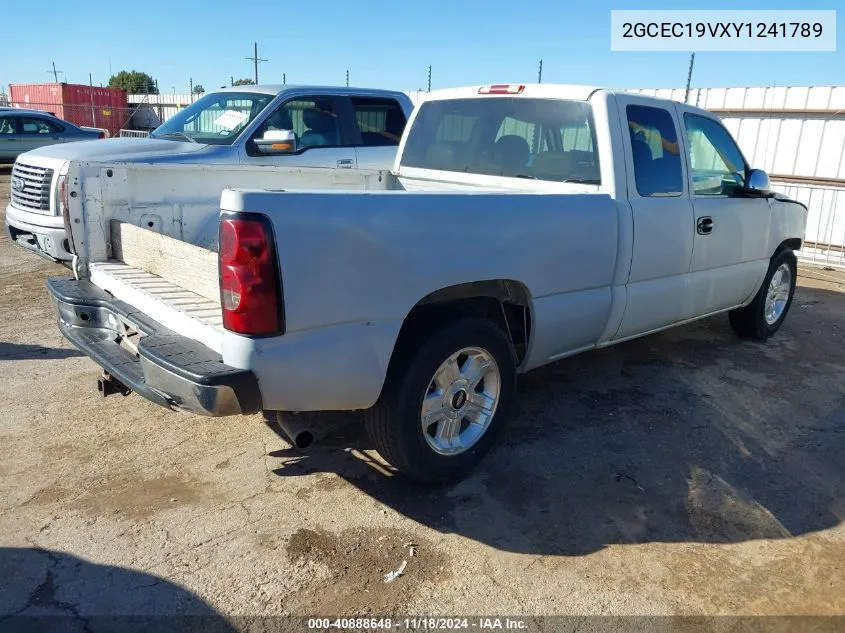 2000 Chevrolet Silverado 1500 Ls VIN: 2GCEC19VXY1241789 Lot: 40888648