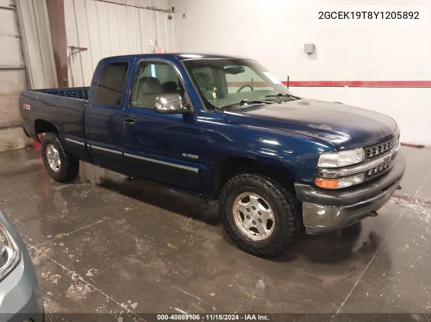 2000 Chevrolet Silverado 1500 Lt VIN: 2GCEK19T8Y1205892 Lot: 40889106