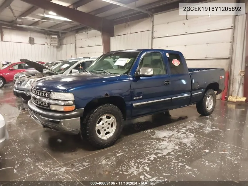 2000 Chevrolet Silverado 1500 Lt VIN: 2GCEK19T8Y1205892 Lot: 40889106