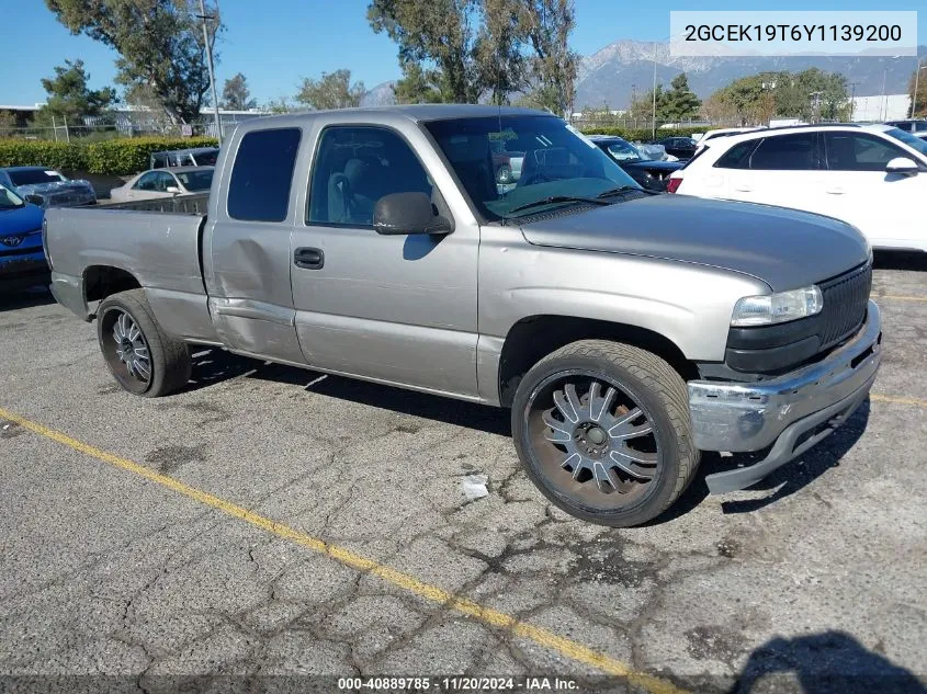 2000 Chevrolet Silverado 1500 Ls VIN: 2GCEK19T6Y1139200 Lot: 40889785