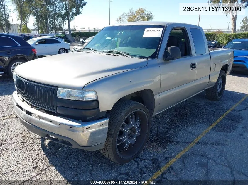 2000 Chevrolet Silverado 1500 Ls VIN: 2GCEK19T6Y1139200 Lot: 40889785