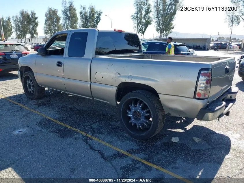 2000 Chevrolet Silverado 1500 Ls VIN: 2GCEK19T6Y1139200 Lot: 40889785