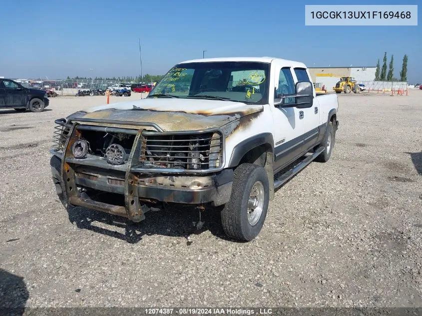 1GCGK13UX1F169468 2001 Chevrolet Silverado K1500 Heavy Duty