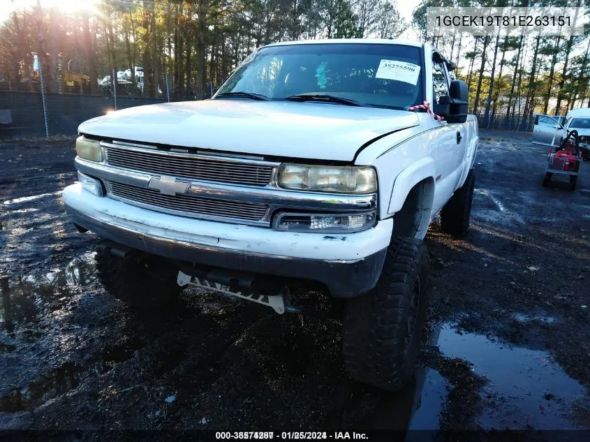 2001 Chevrolet Silverado 1500 Lt VIN: 1GCEK19T81E263151 Lot: 38574287