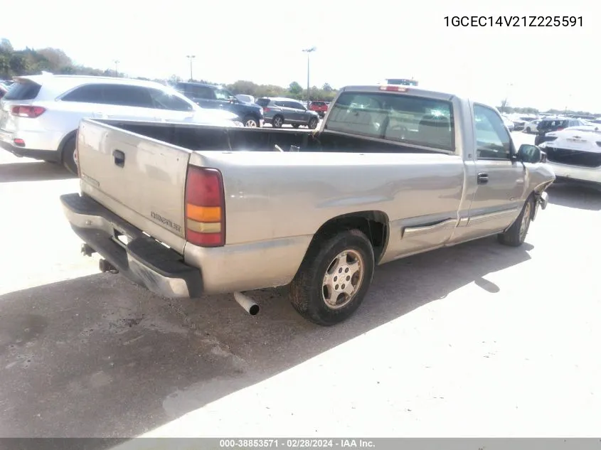 2001 Chevrolet Silverado 1500 Ls VIN: 1GCEC14V21Z225591 Lot: 38853571