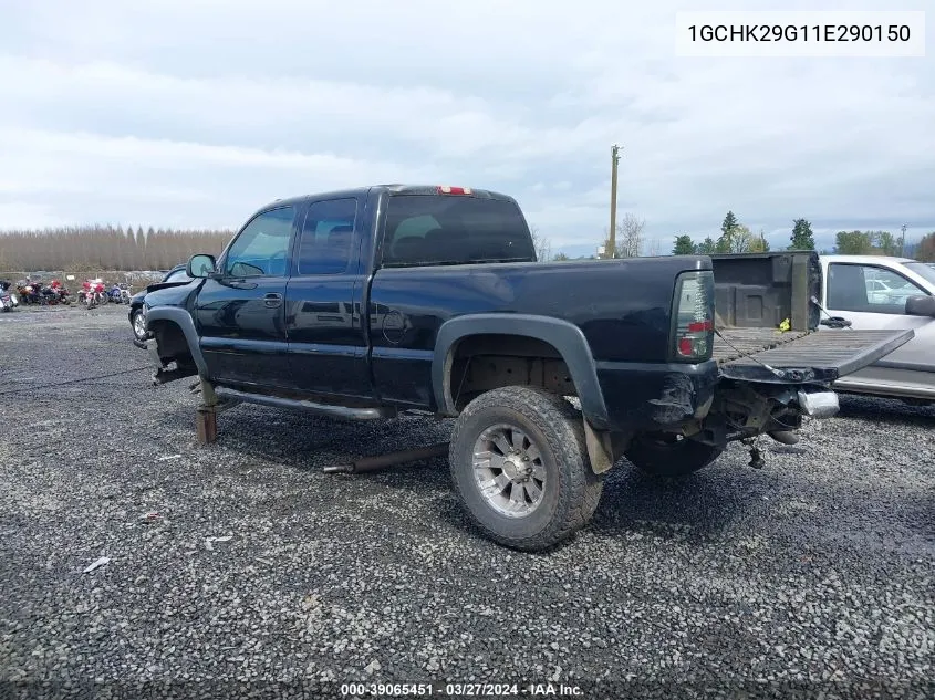 2001 Chevrolet Silverado 2500Hd VIN: 1GCHK29G11E290150 Lot: 39065451