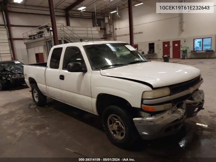 2001 Chevrolet Silverado 1500 VIN: 1GCEK19T61E232643 Lot: 39314109