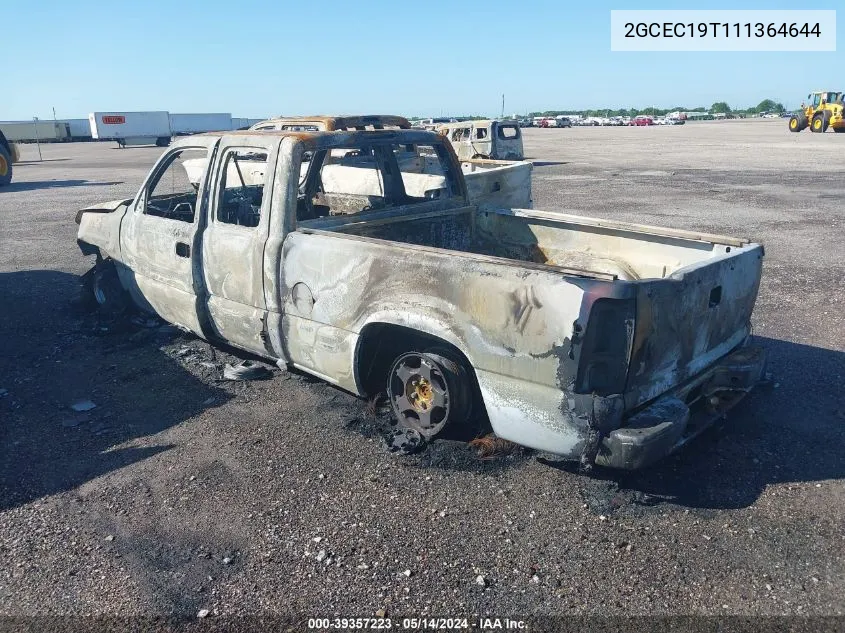 2001 Chevrolet Silverado 1500 Ls VIN: 2GCEC19T111364644 Lot: 39357223