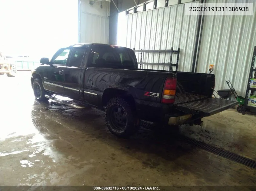 2GCEK19T311386938 2001 Chevrolet Silverado 1500 Lt