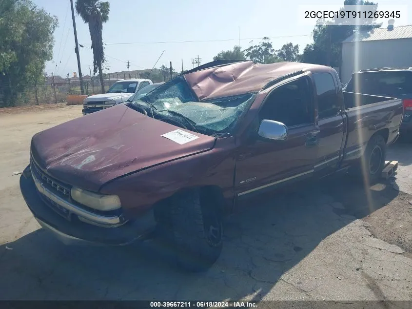 2001 Chevrolet Silverado 1500 Ls VIN: 2GCEC19T911269345 Lot: 39667211