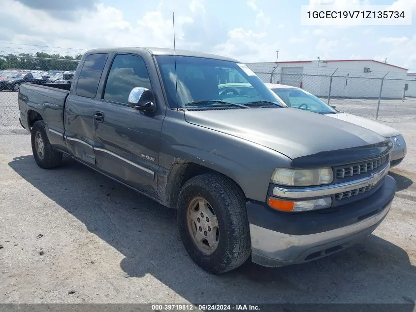 2001 Chevrolet Silverado 1500 Ls VIN: 1GCEC19V71Z135734 Lot: 39719812