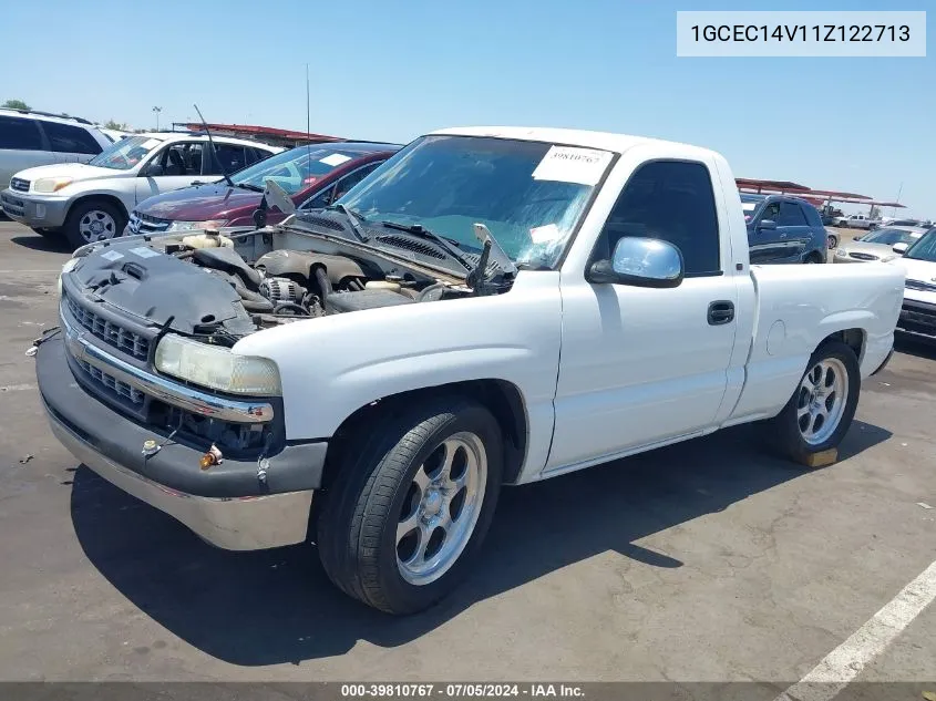 2001 Chevrolet Silverado 1500 Ls VIN: 1GCEC14V11Z122713 Lot: 39810767