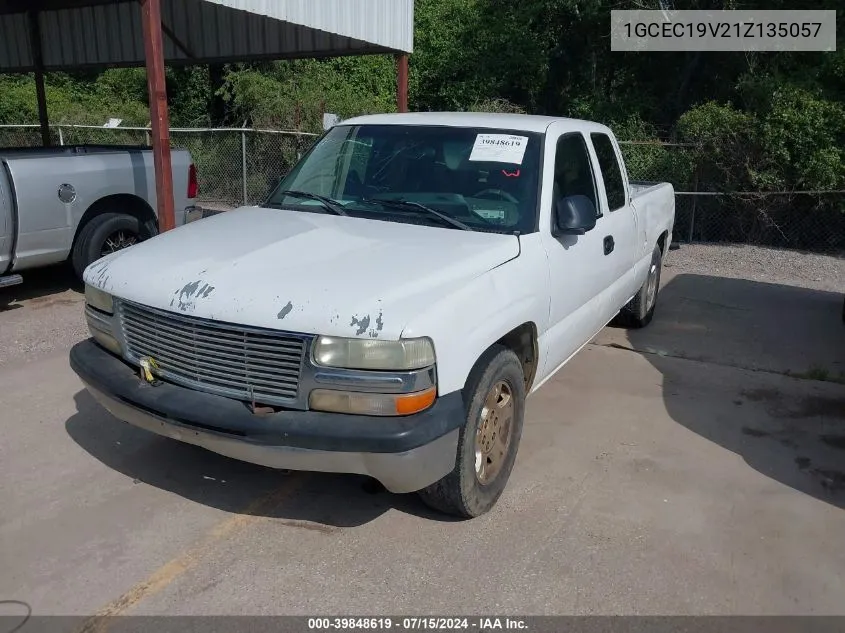 2001 Chevrolet Silverado 1500 VIN: 1GCEC19V21Z135057 Lot: 39848619