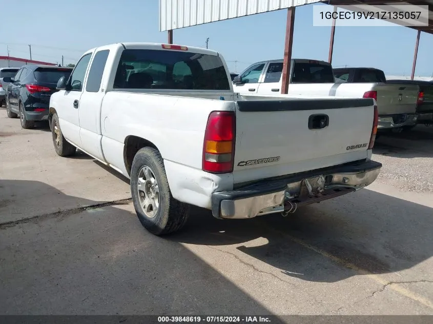 2001 Chevrolet Silverado 1500 VIN: 1GCEC19V21Z135057 Lot: 39848619