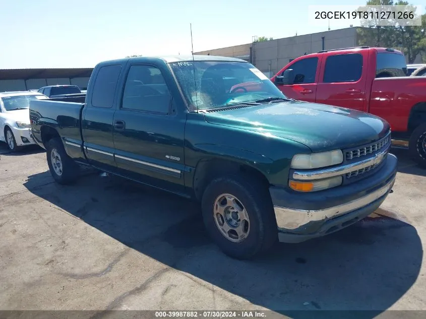 2001 Chevrolet Silverado 1500 Ls VIN: 2GCEK19T811271266 Lot: 39987882