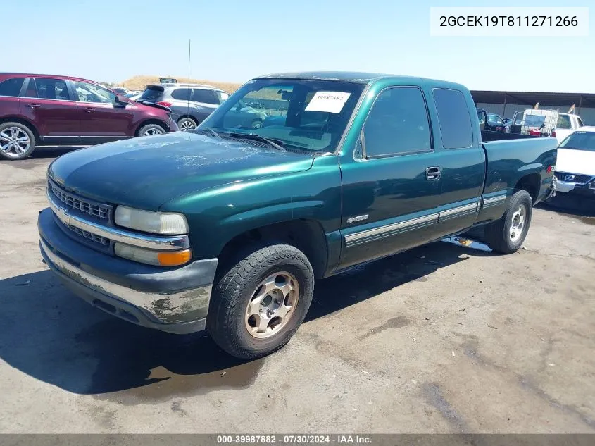 2001 Chevrolet Silverado 1500 Ls VIN: 2GCEK19T811271266 Lot: 39987882