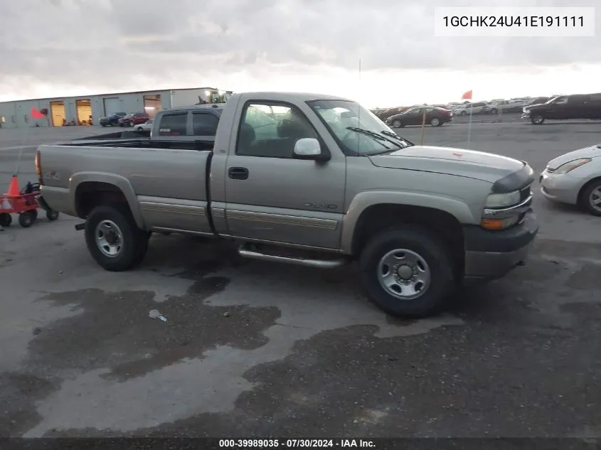 2001 Chevrolet Silverado 2500Hd Ls VIN: 1GCHK24U41E191111 Lot: 39989035