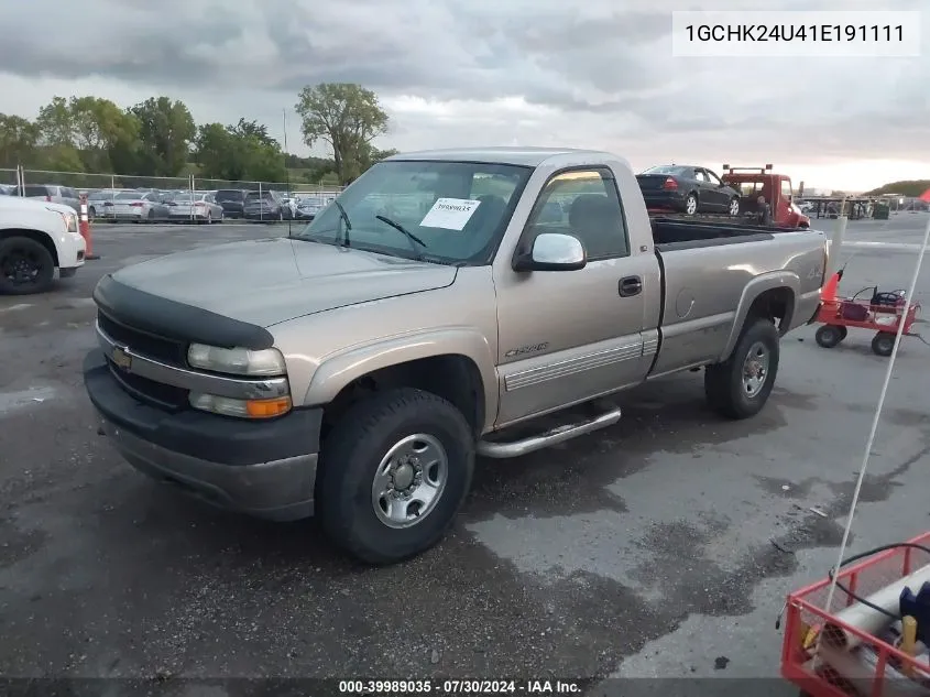 2001 Chevrolet Silverado 2500Hd Ls VIN: 1GCHK24U41E191111 Lot: 39989035