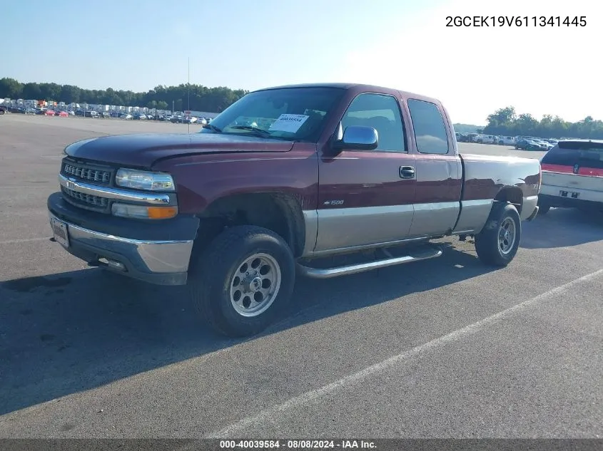 2001 Chevrolet Silverado 1500 Ls VIN: 2GCEK19V611341445 Lot: 40039584