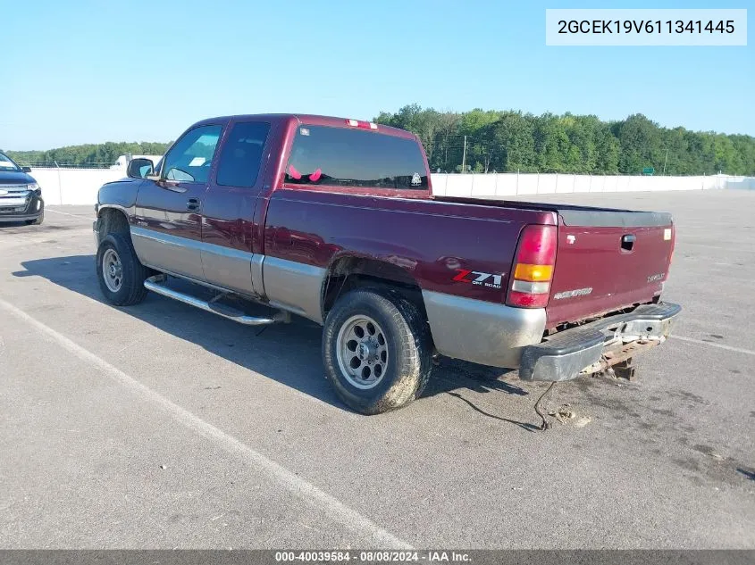 2001 Chevrolet Silverado 1500 Ls VIN: 2GCEK19V611341445 Lot: 40039584