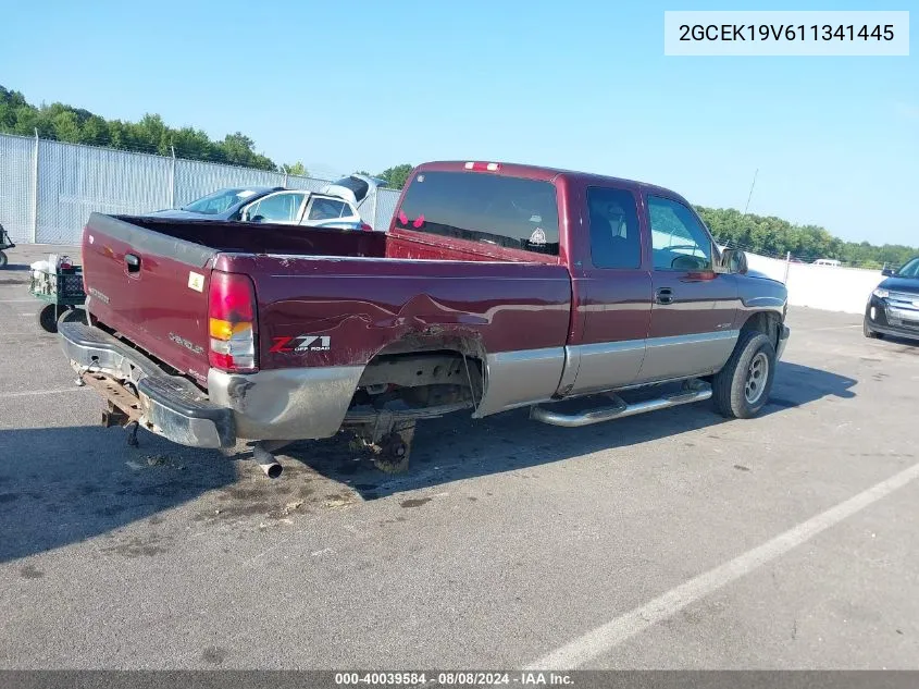 2001 Chevrolet Silverado 1500 Ls VIN: 2GCEK19V611341445 Lot: 40039584