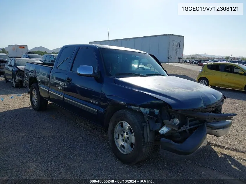 2001 Chevrolet Silverado C1500 VIN: 1GCEC19V71Z308121 Lot: 40055248