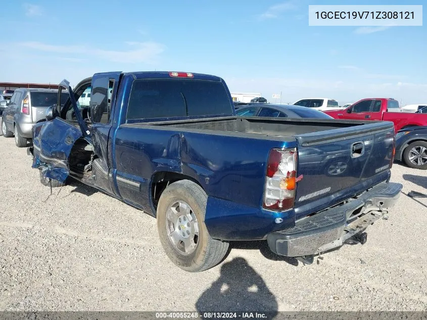 2001 Chevrolet Silverado C1500 VIN: 1GCEC19V71Z308121 Lot: 40055248