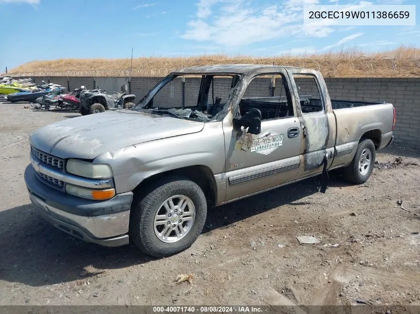 2001 Chevrolet Silverado 1500 VIN: 2GCEC19W011386659 Lot: 40071740