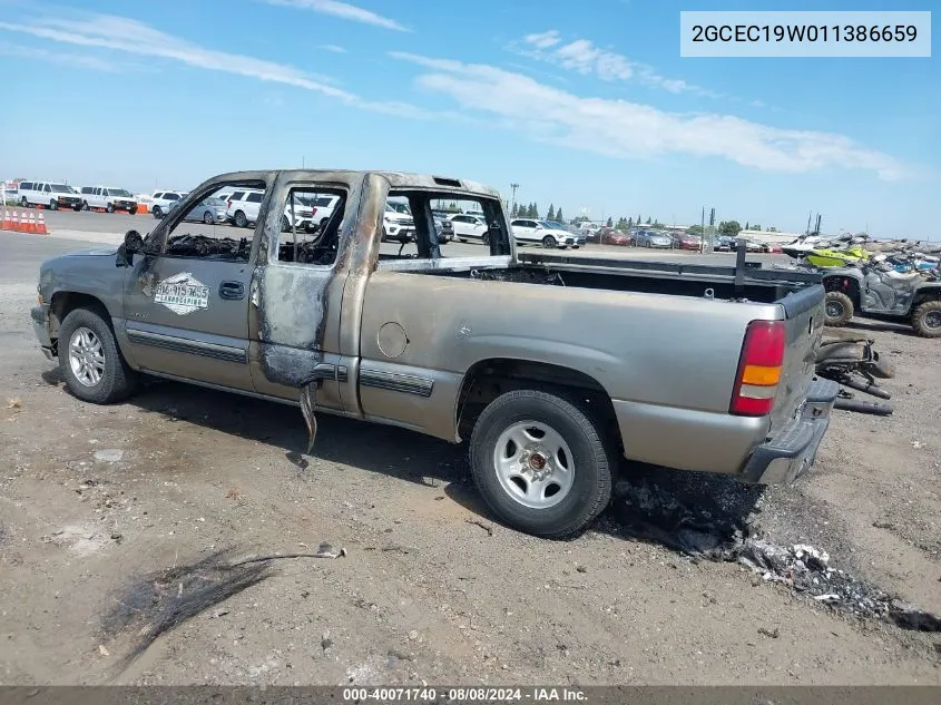 2001 Chevrolet Silverado 1500 VIN: 2GCEC19W011386659 Lot: 40071740