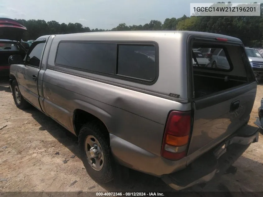 2001 Chevrolet Silverado 1500 VIN: 1GCEC14W21Z196201 Lot: 40072346