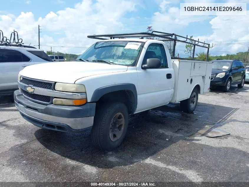 2001 Chevrolet Silverado 2500 VIN: 1GBHC24141E209646 Lot: 40149304