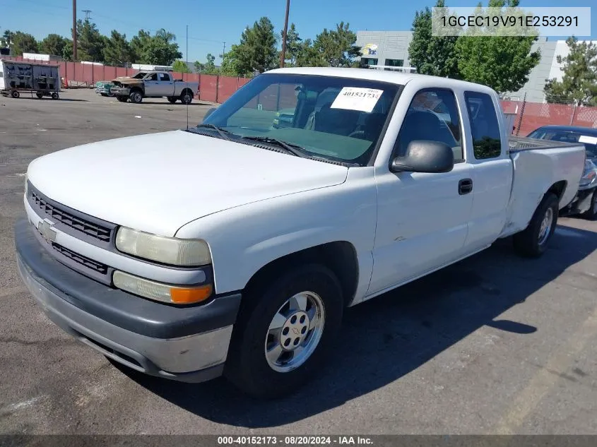 2001 Chevrolet Silverado 1500 VIN: 1GCEC19V91E253291 Lot: 40152173