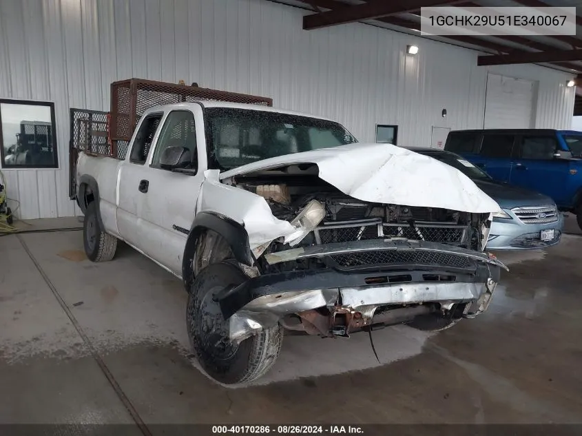 2001 Chevrolet Silverado 2500Hd VIN: 1GCHK29U51E340067 Lot: 40170286