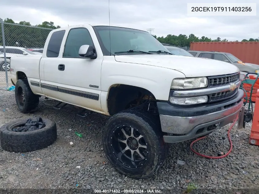 2001 Chevrolet Silverado 1500 Ls VIN: 2GCEK19T911403256 Lot: 40171432