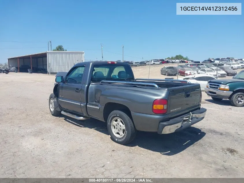 2001 Chevrolet Silverado 1500 Ls VIN: 1GCEC14V41Z312456 Lot: 40180117