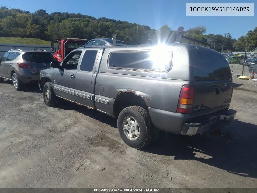 2001 Chevrolet Silverado 1500 Ls VIN: 1GCEK19V51E146029 Lot: 40229847